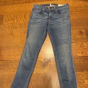 Cropped designer Jeans